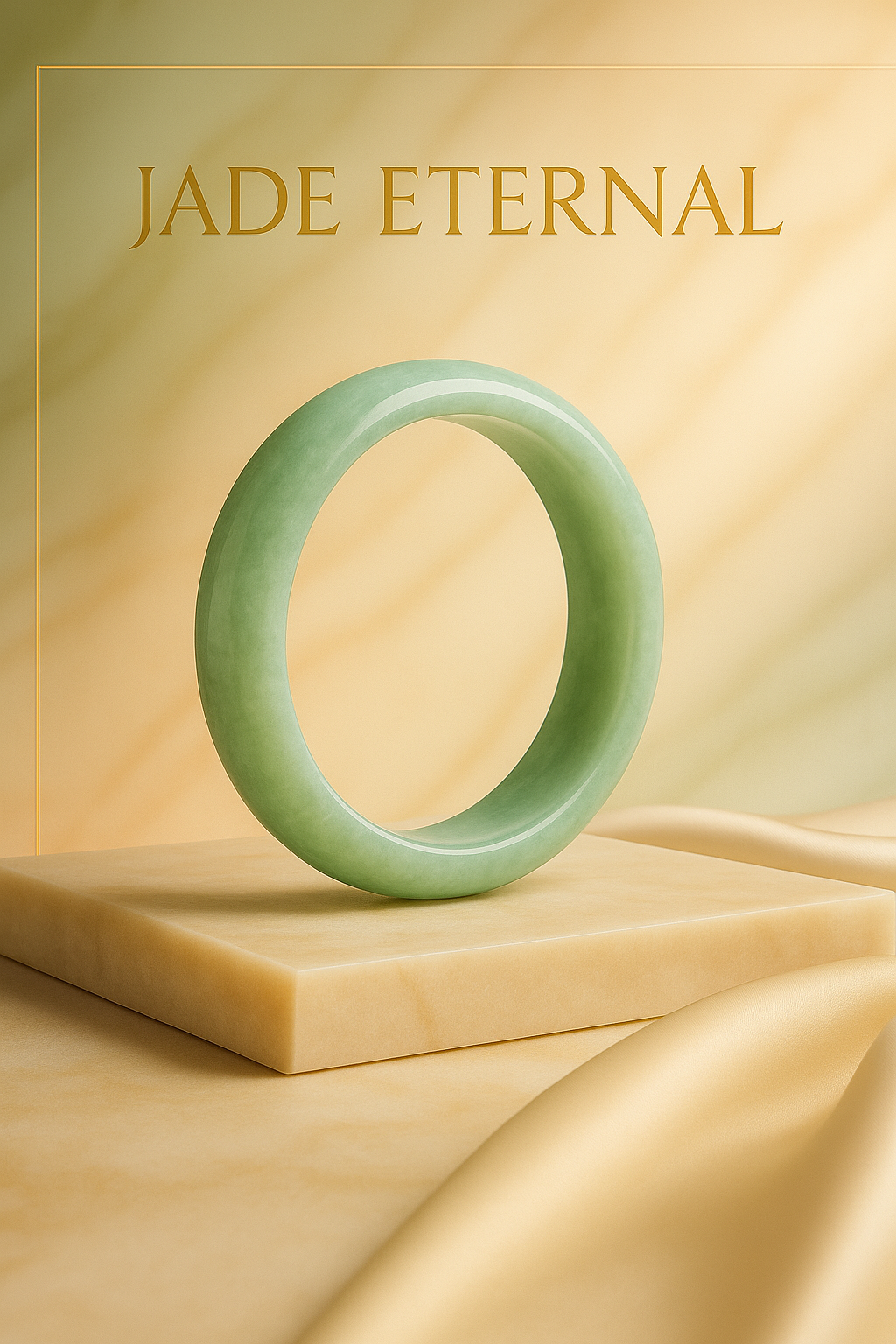 Jade Eternity - Harmony & Prosperity Jade Bracelet (Genuine Myanmar Jadeite Bangle)