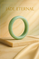 Jade Eternity - Harmony & Prosperity Jade Bracelet (Genuine Myanmar Jadeite Bangle)